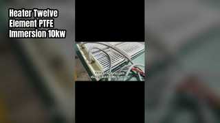 Heater Twelve Element Vertical Shape PTFE Immersion 220V 3P 10KW