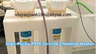 380V 3Phase 36KW High-Purity PTFE In-Line Chemical Heaters For DI water Heating
