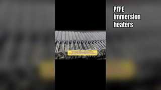 Vertical Shaped Spiral Over The Side Fluoropolymer (PTFE) Immersion Heaters